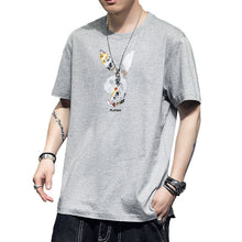 Load image into Gallery viewer, Playboy summer cotton men's short-sleeved loose half-sleeved fashion high-quality breathable and comfortable printed T-shirt