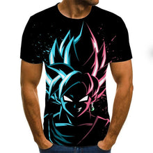 Load image into Gallery viewer, Manga dragon ball z super saiyan son goku anime verão 3d impressão 2020 mais novo moda t topos masculino/meninos dos desenhos animados casual t camisa