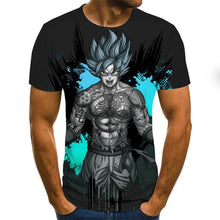 Load image into Gallery viewer, Manga dragon ball z super saiyan son goku anime verão 3d impressão 2020 mais novo moda t topos masculino/meninos dos desenhos animados casual t camisa