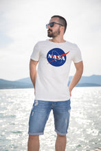 Load image into Gallery viewer, Angemiel Wear Nasa Logo Cotton White Men &#39;S T-Shirt
