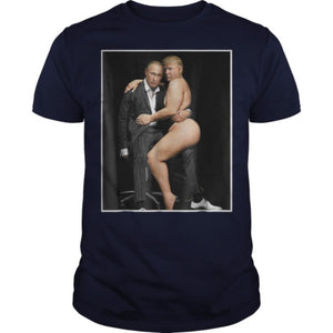 Putin with Sexy Trump on Desk Men's T Shirt