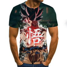 Load image into Gallery viewer, Manga dragon ball z super saiyan son goku anime verão 3d impressão 2020 mais novo moda t topos masculino/meninos dos desenhos animados casual t camisa
