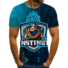 Load image into Gallery viewer, Manga dragon ball z super saiyan son goku anime verão 3d impressão 2020 mais novo moda t topos masculino/meninos dos desenhos animados casual t camisa
