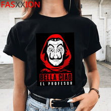 Load image into Gallery viewer, Novo dinheiro heist legal camisa masculina la casa de papel harajuku camiseta casa de papel gráfico tshirt bella ciao hip hop superior t masculino
