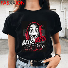 Load image into Gallery viewer, Novo dinheiro heist legal camisa masculina la casa de papel harajuku camiseta casa de papel gráfico tshirt bella ciao hip hop superior t masculino
