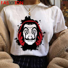 Load image into Gallery viewer, Novo dinheiro heist legal camisa masculina la casa de papel harajuku camiseta casa de papel gráfico tshirt bella ciao hip hop superior t masculino
